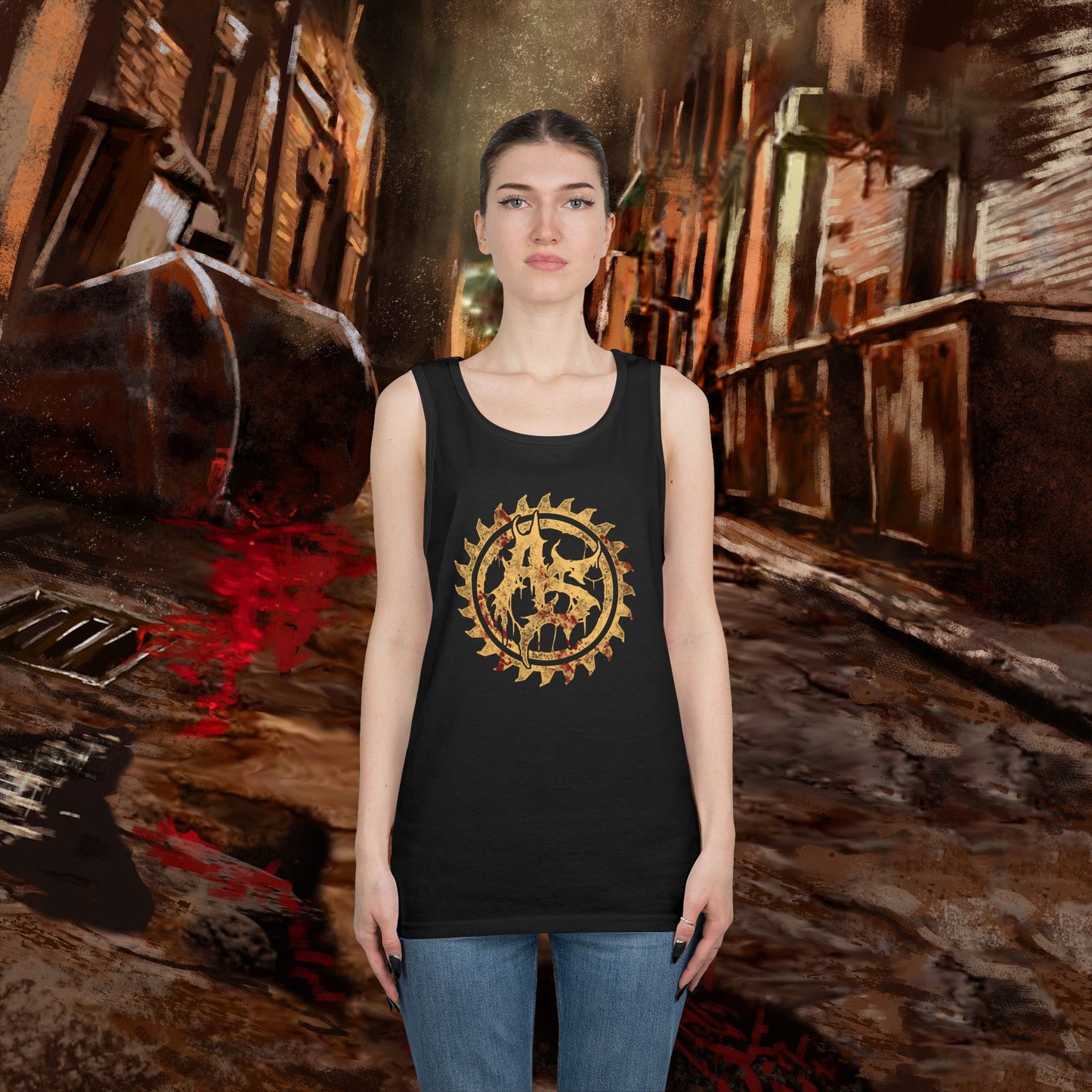 Abortion Survivor Sawblade Sigil Tank Top