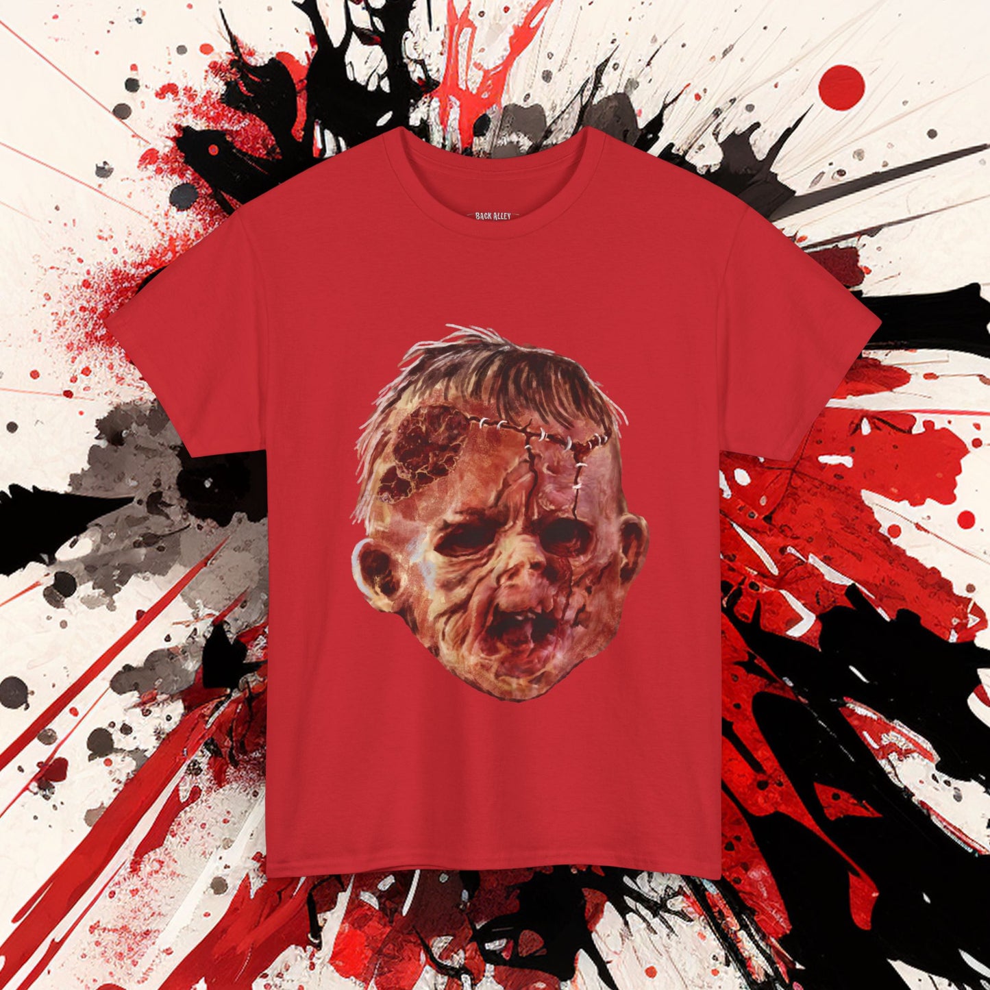 Ted's Zombie Baby Head Unisex Heavy Cotton T-Shirt