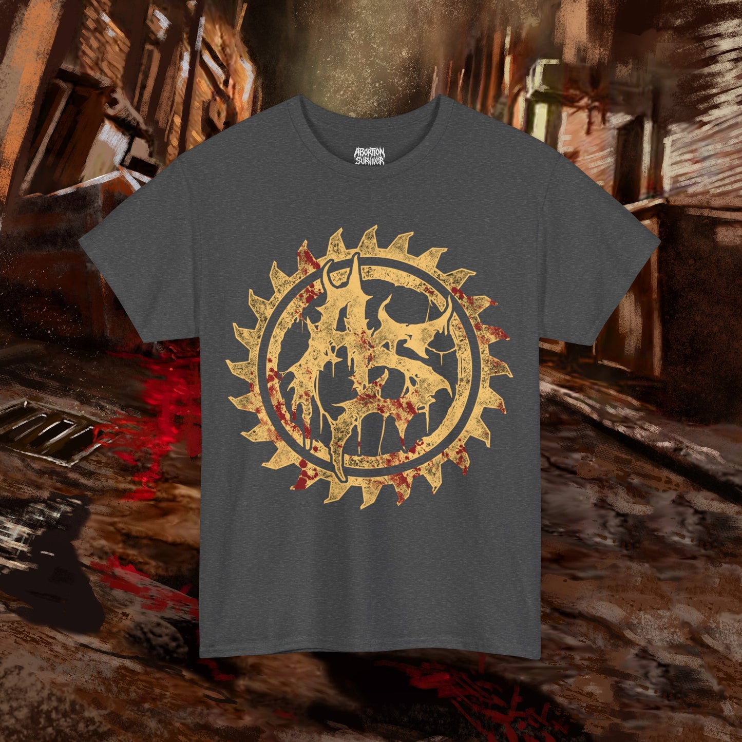 Abortion Survivor Sawblade Sigil T-Shirt