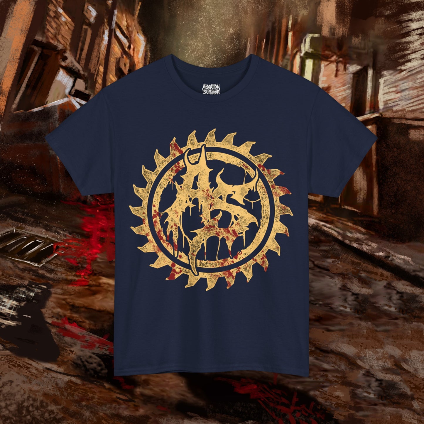 Abortion Survivor Sawblade Sigil T-Shirt