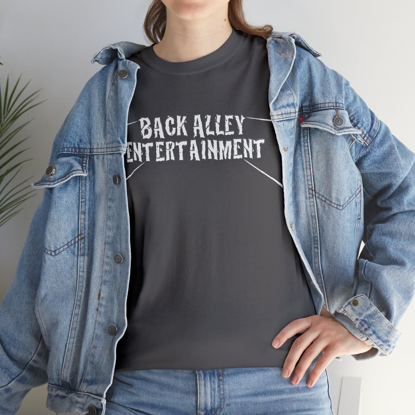 Back Alley Entertainment White Logo T-Shirt