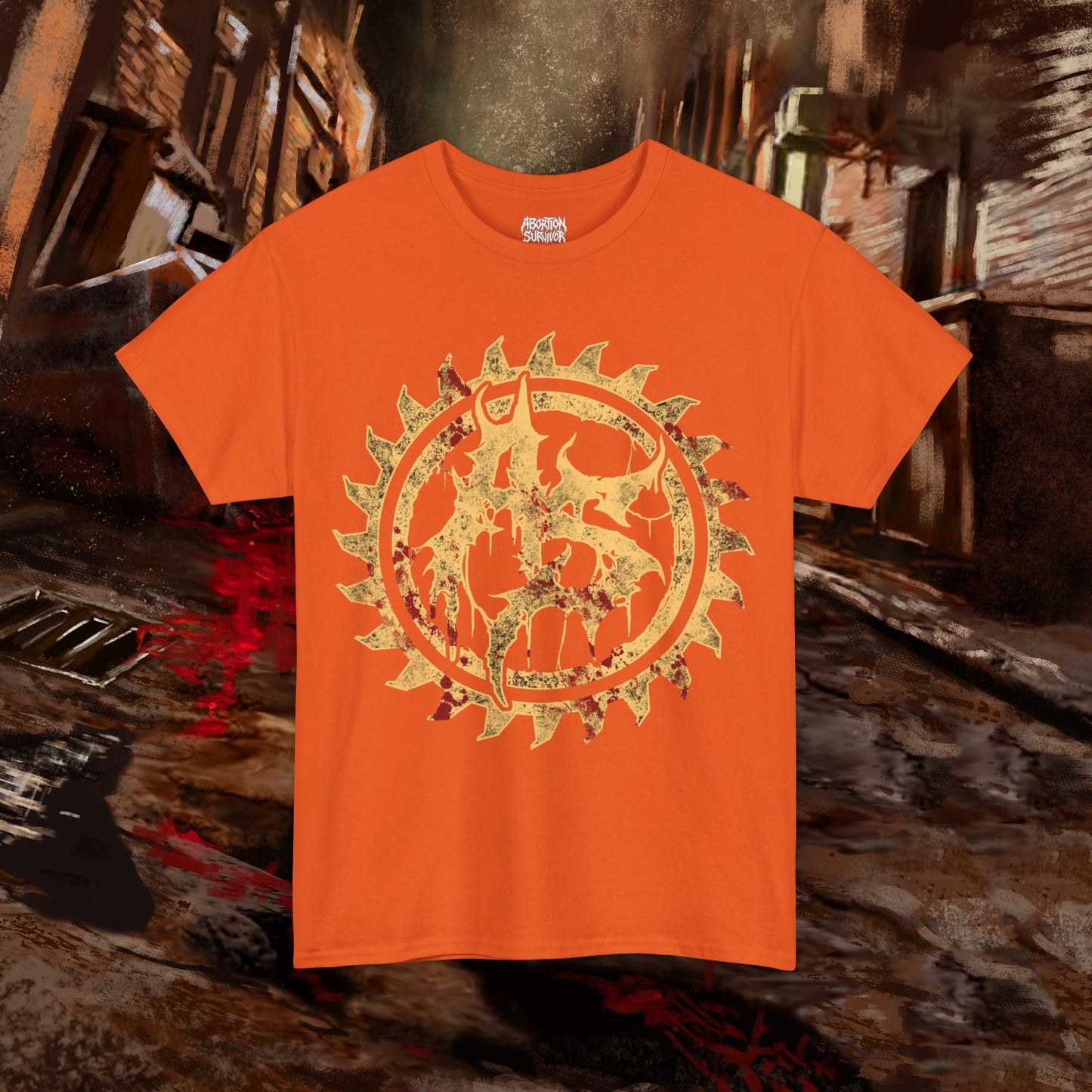 Abortion Survivor Sawblade Sigil T-Shirt