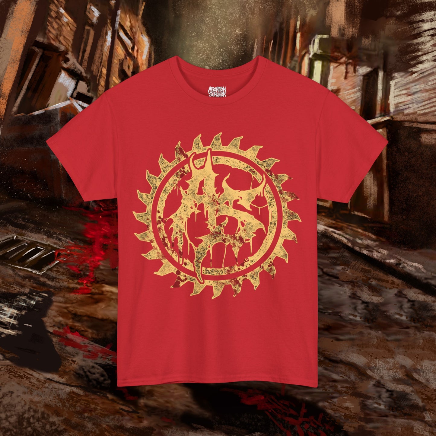 Abortion Survivor Sawblade Sigil T-Shirt