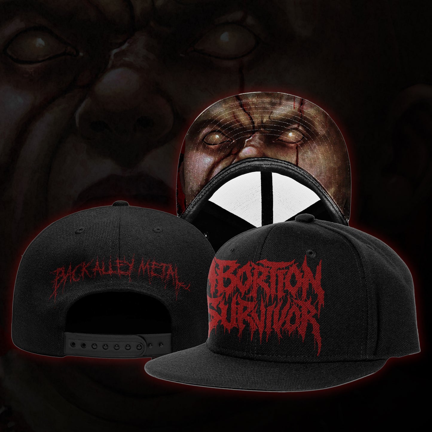 Abortion Survivor "Back Alley Metal" Logo Snapback